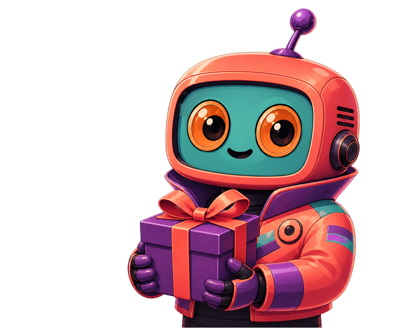 Slopify mascot holding a gift box
